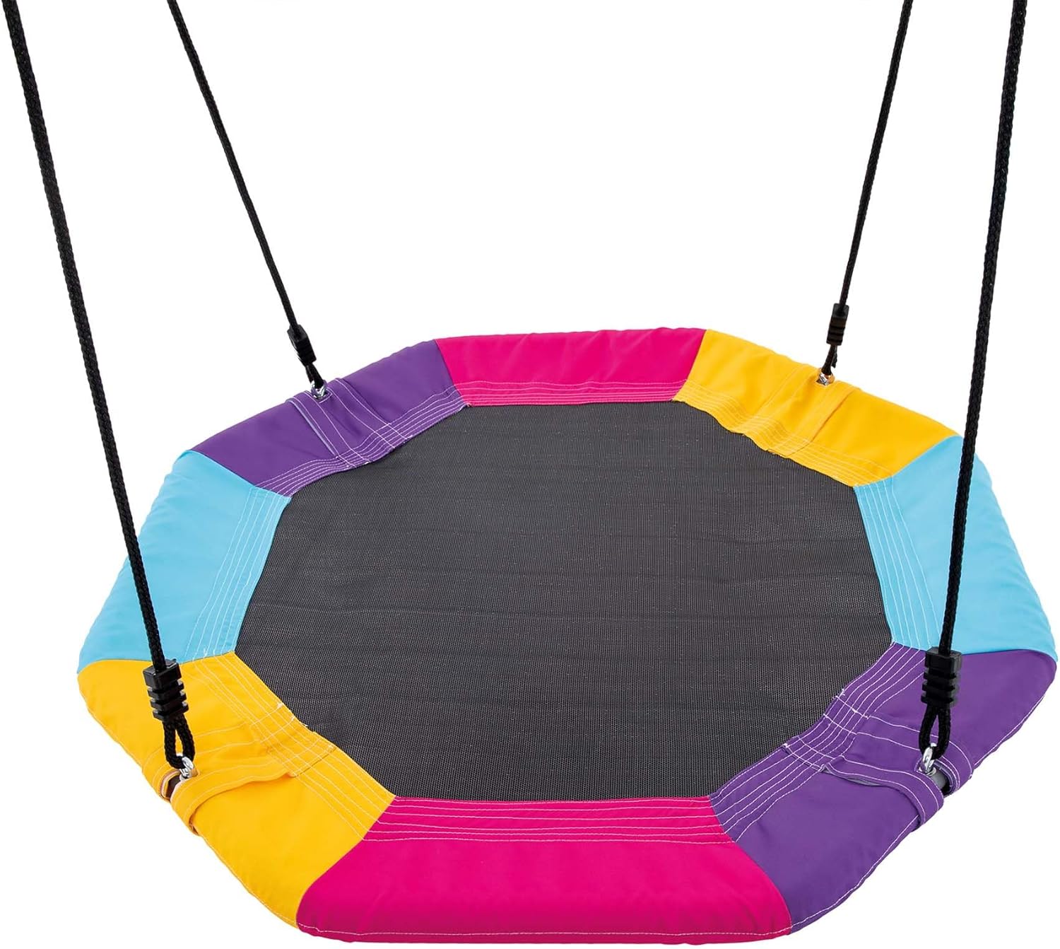 Backyard setup with Intex Outdoor Saucer Swing Set